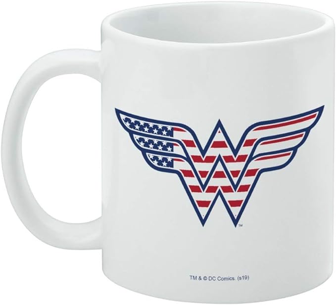 Wonder Woman - American Flag Logo Mug