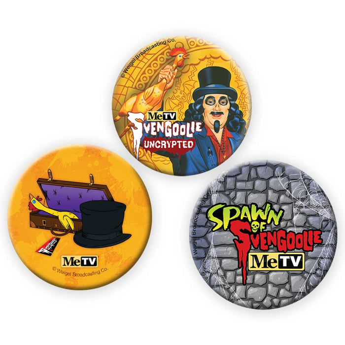 Limited Edition Svengoolie® Uncrypted Button Set