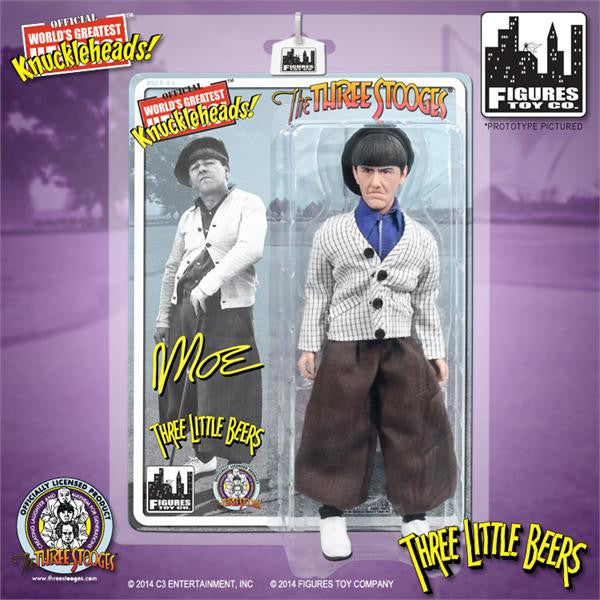 The Three Stooges 8 Inch Deluxe Figurine: Three Little Beers Moe