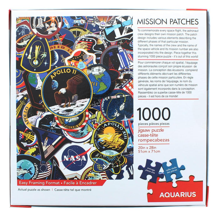 NASA Mission Patches 1000 Piece Jigsaw Puzzle