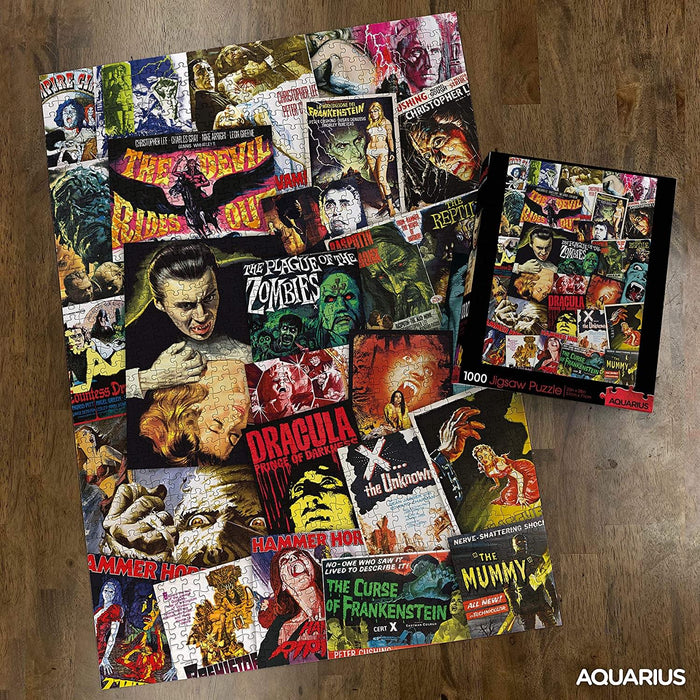 Hammer Classic Horror Movies Collage 1000 Piece Jigsaw Puzzle