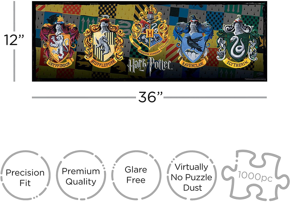Harry Potter Crests Slim 1000-Piece Jigsaw Puzzle