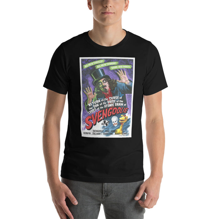 "The Horror of Svengoolie Poster" Svengoolie® T-Shirt by Bill Morrison (2022 Series)