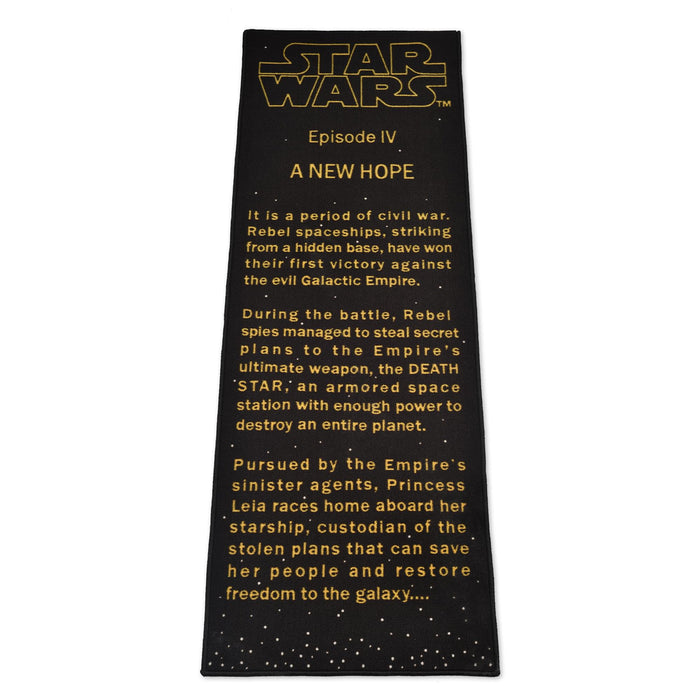 Star Wars: A New Hope - Title Crawl Printed Area Rug | 26 x 77 Inches
