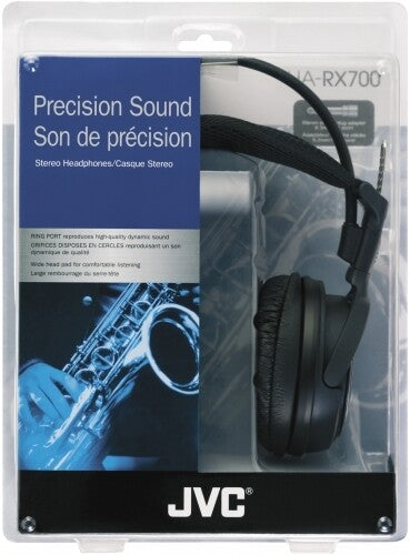 JVC HARX700 Precision Sound Full-Size Around Ear Headphone 50mm Driver (Black)