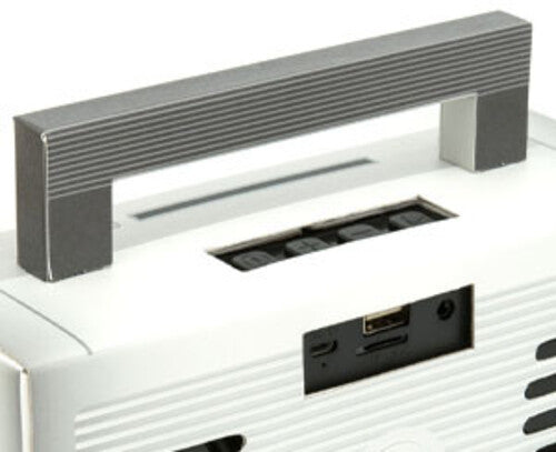 GPO Retro Bronx Mini Bluetooth Speaker - Silver