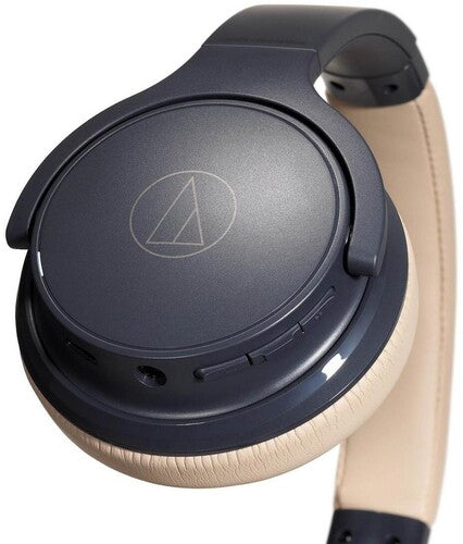 Audio Technica ATH-S220BTNBG Bluetooth Wireless On-Ear Headphones (Navy/Beige)