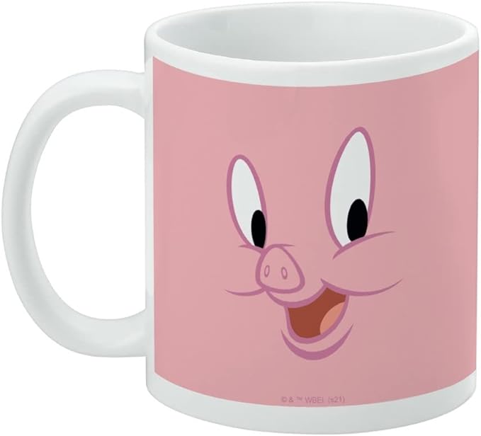 Mug featuring design named Looney Tunes - Porky Pig Face Mug, product image 3 of 3