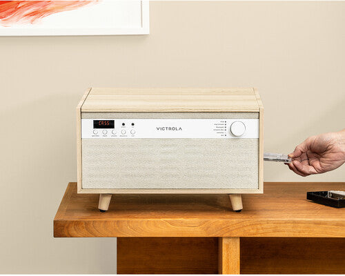 Victrola Century Bluetooth 6-in-1 Music Center Natural Wood product image 11 of 11