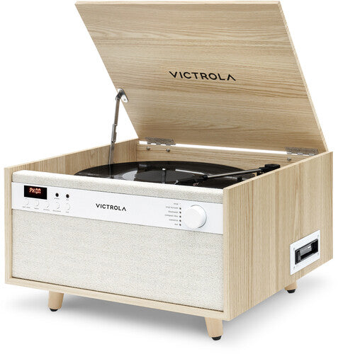 Victrola Century Bluetooth 6-in-1 Music Center Natural Wood product image 2 of 11