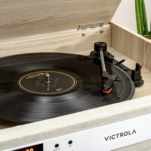 Victrola Century Bluetooth 6-in-1 Music Center Natural Wood product image 8 of 11