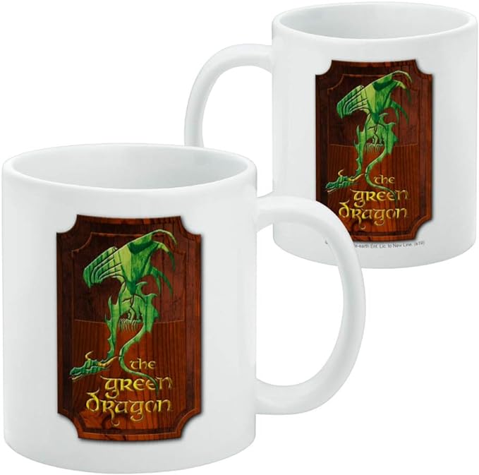 Mug featuring design named The Lord of the Rings Trilogy - The Green Dragon Mug, product image 2 of 3