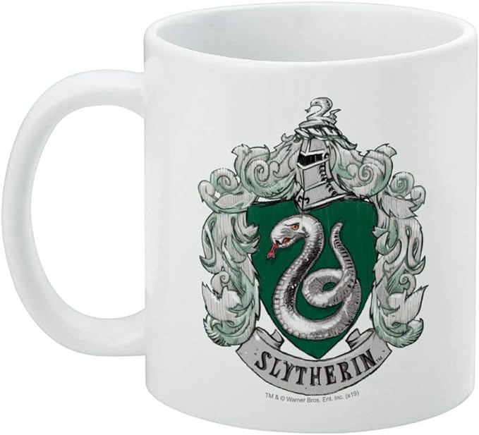 Harry Potter - Painted Slytherin Crest Mug