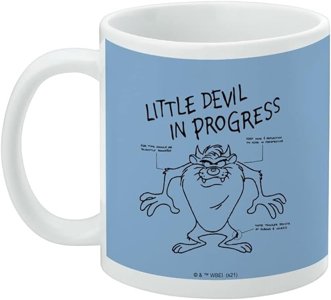Mug featuring design named Looney Tunes - Taz In Progress Mug, product image 3 of 3