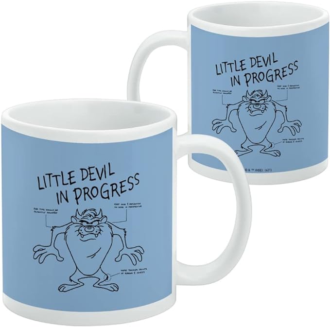 Mug featuring design named Looney Tunes - Taz In Progress Mug, product image 2 of 3