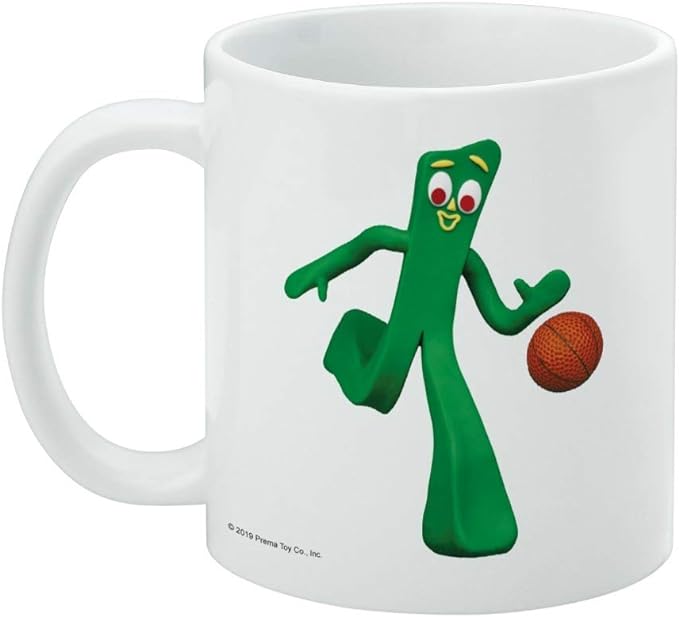 Mug featuring design named Gumby - Basketball Gumby Mug, product image 3 of 3