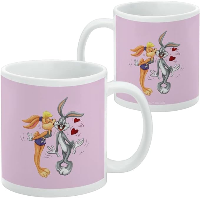 Mug featuring design named Looney Tunes - Bugs and Lola Kiss Mug, product image 2 of 3