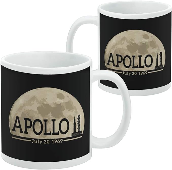 Mug featuring design named NASA - Apollo 11 Moon Backlight Mug, product image 3 of 3