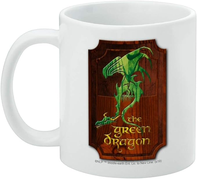 Mug featuring design named The Lord of the Rings Trilogy - The Green Dragon Mug, product image 3 of 3