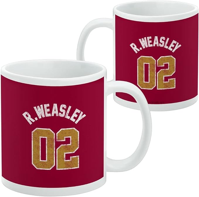 Mug featuring design named Harry Potter - Weasley Jersey Mug, product image 3 of 3