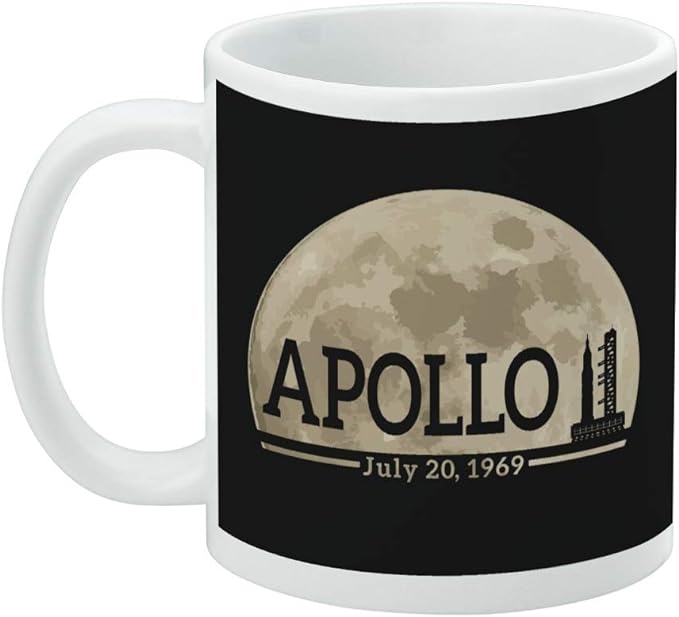 Mug featuring design named NASA - Apollo 11 Moon Backlight Mug, product image 2 of 3