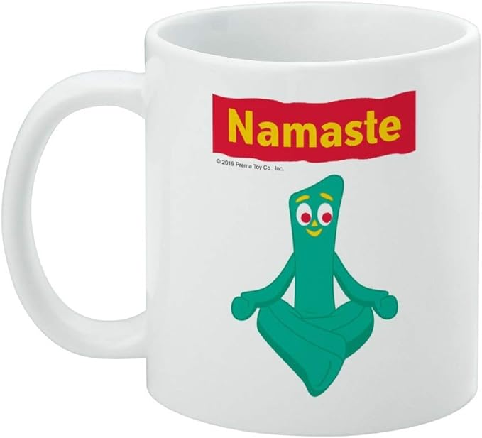 Mug featuring design named Gumby - Namaste Mug, product image 3 of 3