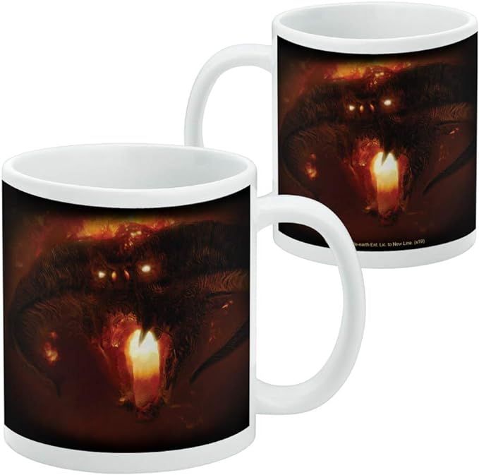 Mug featuring design named The Lord of the Rings Trilogy - Balrog Mug, product image 2 of 3