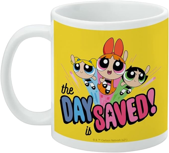 Mug featuring design named Powerpuff Girls - The Day is Saved Mug, product image 3 of 3