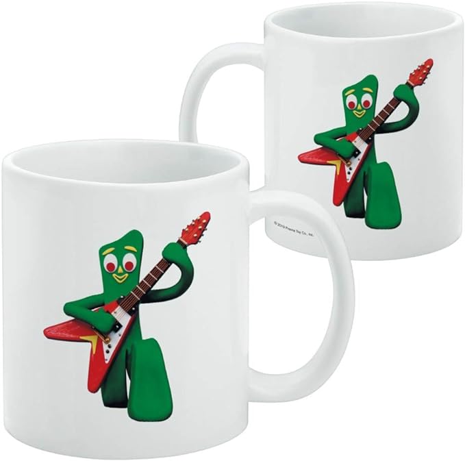 Mug featuring design named Gumby - Guitar Gumby Mug, product image 2 of 3