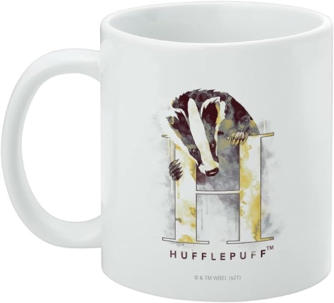 Mug featuring design named Harry Potter - Hufflepuff Watercolors Mug, product image 3 of 3