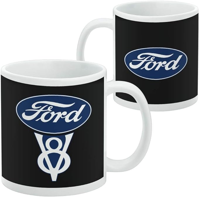 Mug featuring design named Ford - V8 Logo Mug, product image 2 of 3