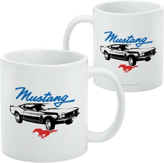 Mug featuring design named Ford - 1970 Mustang Mug, product image 2 of 3