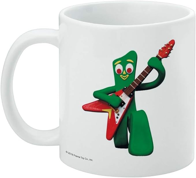 Mug featuring design named Gumby - Guitar Gumby Mug, product image 3 of 3