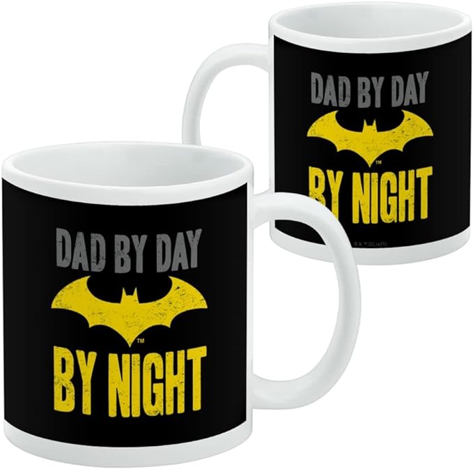 Mug featuring design named Batman - Dad by Day Mug, product image 2 of 3