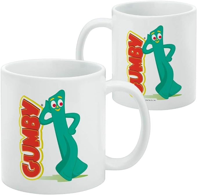 Mug featuring design named Gumby - Leaning on Logo Mug, product image 2 of 3