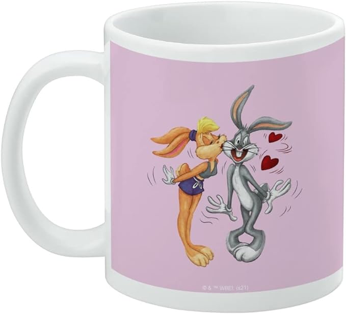Mug featuring design named Looney Tunes - Bugs and Lola Kiss Mug, product image 3 of 3