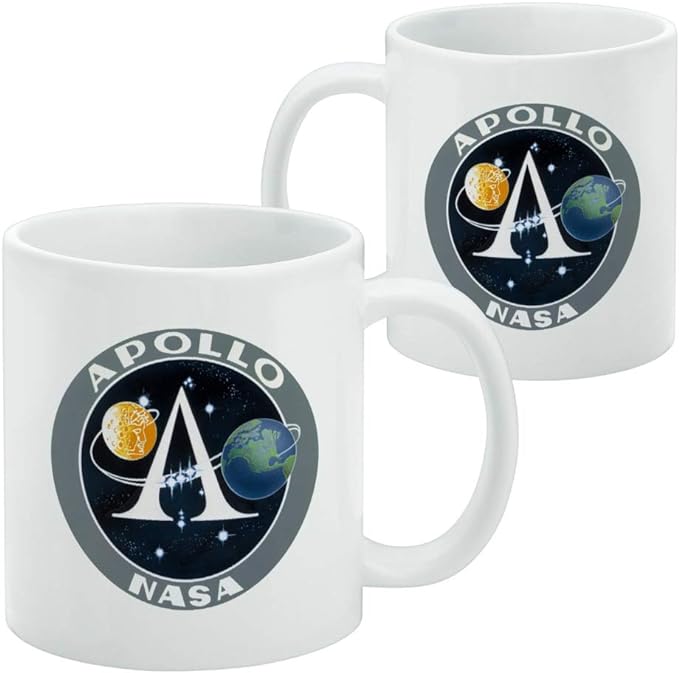 Mug featuring design named NASA - Apollo Patch Logo Mug, product image 2 of 3