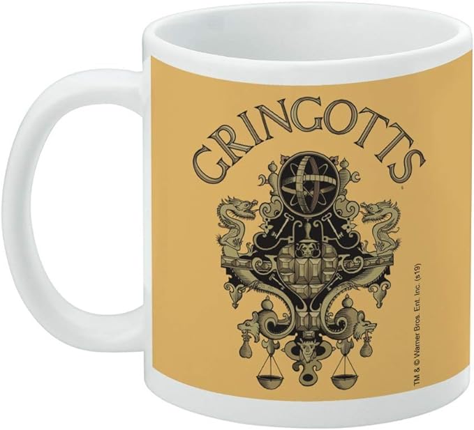 Mug featuring design named Harry Potter - Gringotts Logo Mug, product image 3 of 3