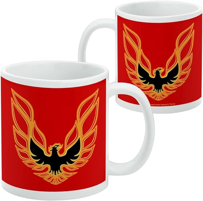 Mug featuring design named Pontiac - Firebird Logo Mug, product image 3 of 3