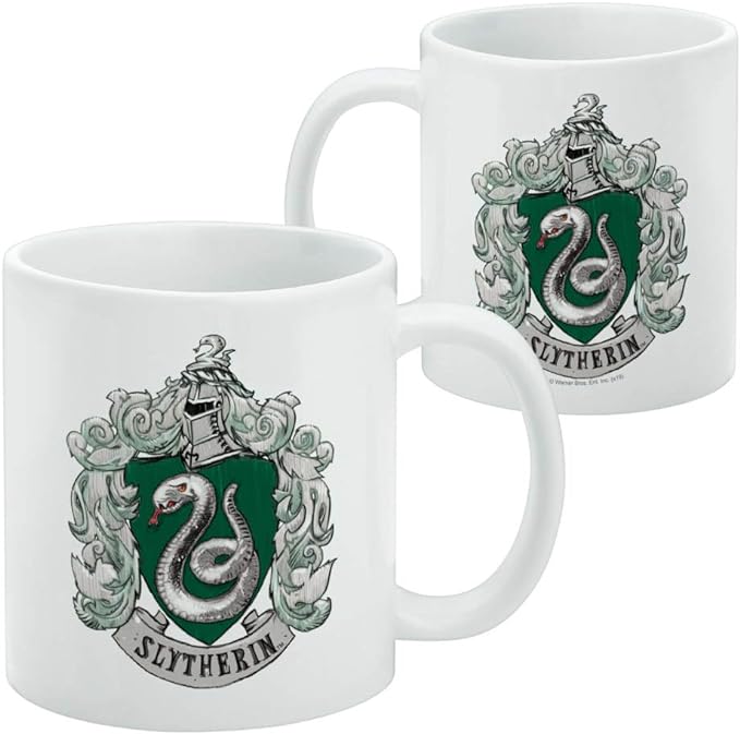 Harry Potter - Painted Slytherin Crest Mug