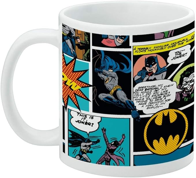 Mug featuring design named Batman - Batman Comic Pattern Mug, product image 3 of 3