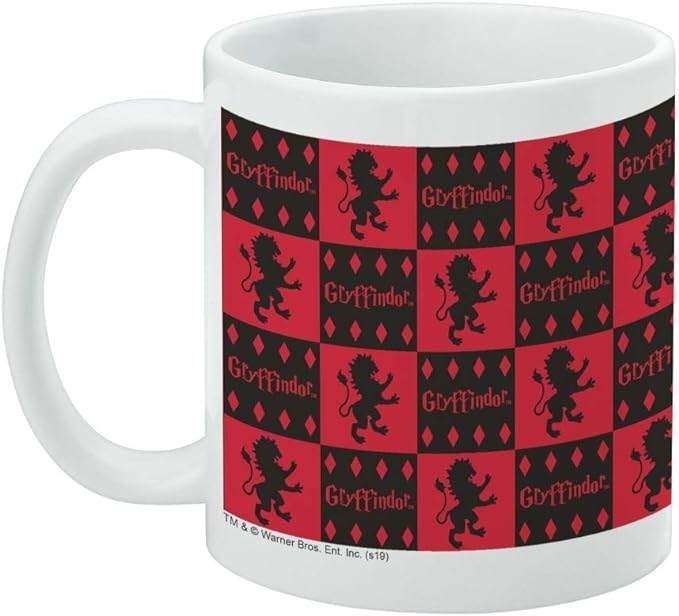 Mug featuring design named Harry Potter - Gryffindor Pattern Mug, product image 3 of 3