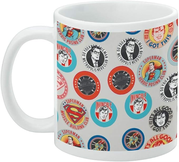 Superman - Button Pattern Mug