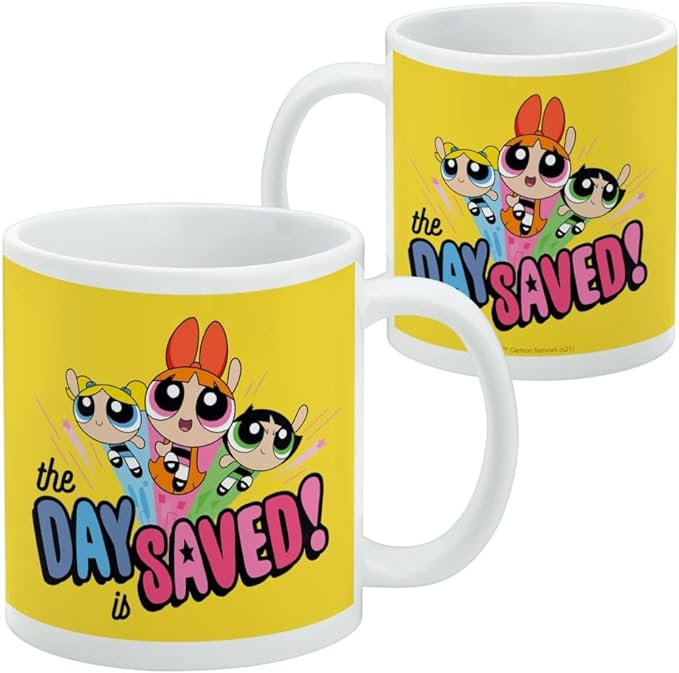 Mug featuring design named Powerpuff Girls - The Day is Saved Mug, product image 2 of 3