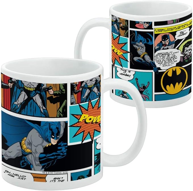 Mug featuring design named Batman - Batman Comic Pattern Mug, product image 2 of 3