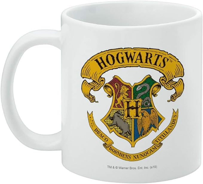 Mug featuring design named Harry Potter - Painted Hogwarts Crest Mug, product image 3 of 3