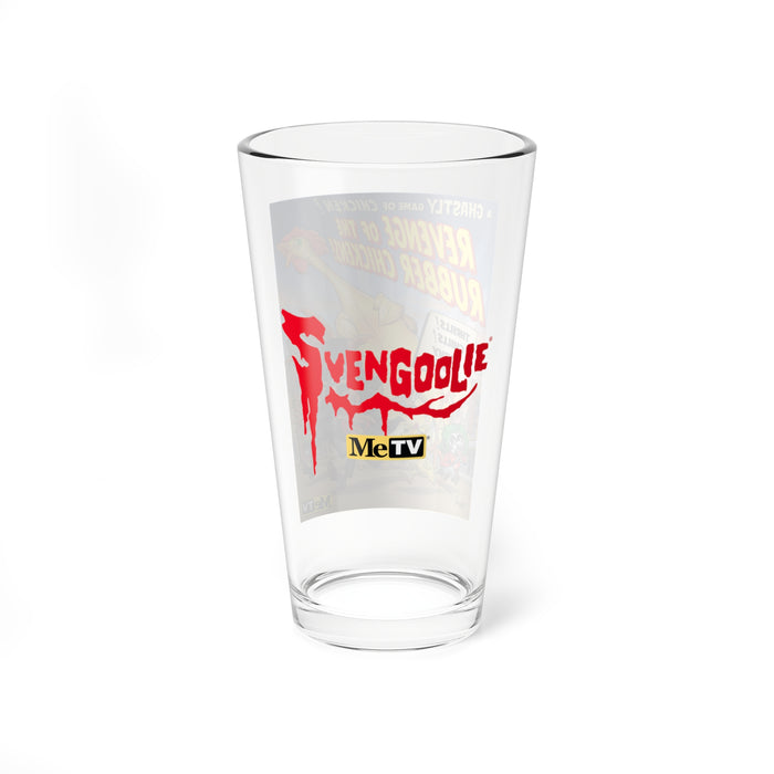 "Revenge of the Rubber Chicken" Svengoolie® Pint Glass by Tom Richmond