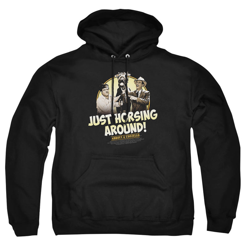 Hoodie featuring design named Abbott & Costello - Horsing Around