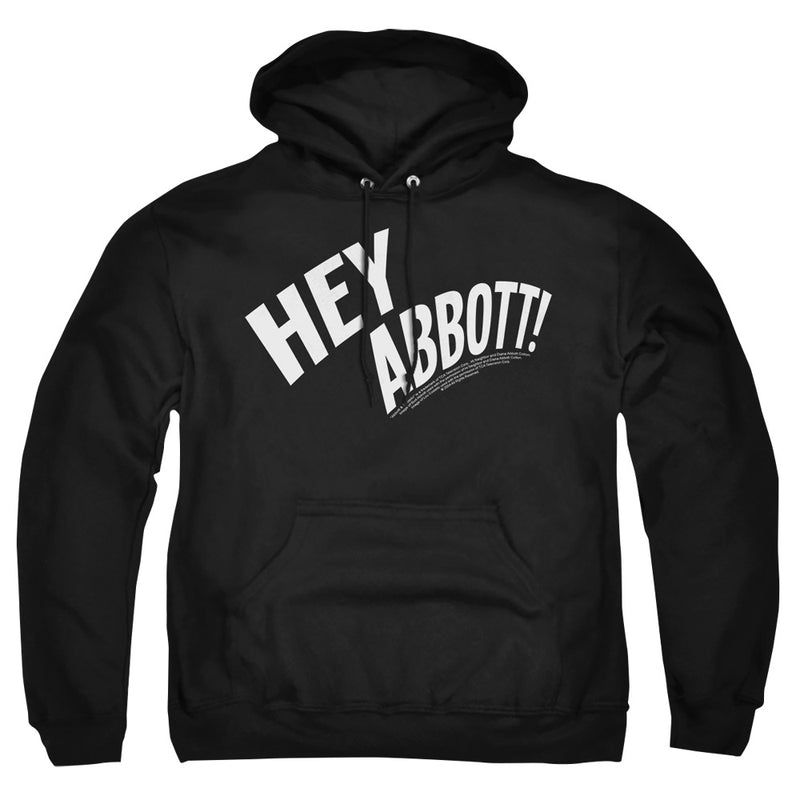 Hoodie featuring design named Abbott & Costello - Hey Abbott