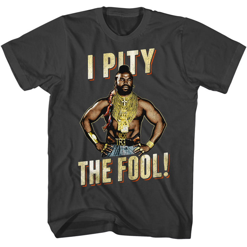T-Shirt featuring design named Mr. T - Distressed Font Pity